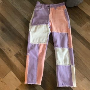 colorful jeans